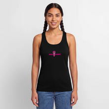 Load image into Gallery viewer, Ring Gurrl™ - Women’s Performance Racerback Tank Top (Pink Print) - black