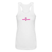 Load image into Gallery viewer, Ring Gurrl™ - Women’s Performance Racerback Tank Top (Pink Print) - white
