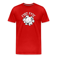 Load image into Gallery viewer, FystFyte™ Fighter Definition (Wht print) Men's Premium T-Shirt - red