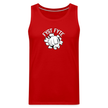 Load image into Gallery viewer, FystFyte™ Tougher Than Most™ Fist (Wht print) Men's Premium Tank - red