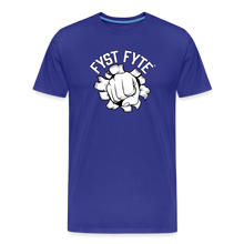 Load image into Gallery viewer, FystFyte™ Tougher Than Most™ Fist (Wht print) Men's Premium T-Shirt - royal blue