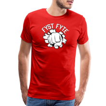 Load image into Gallery viewer, FystFyte™ Tougher Than Most™ Fist (Wht print) Men's Premium T-Shirt - red