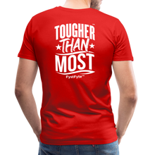 Load image into Gallery viewer, FystFyte™ Tougher Than Most™ Fist (Wht print) Men's Premium T-Shirt - red