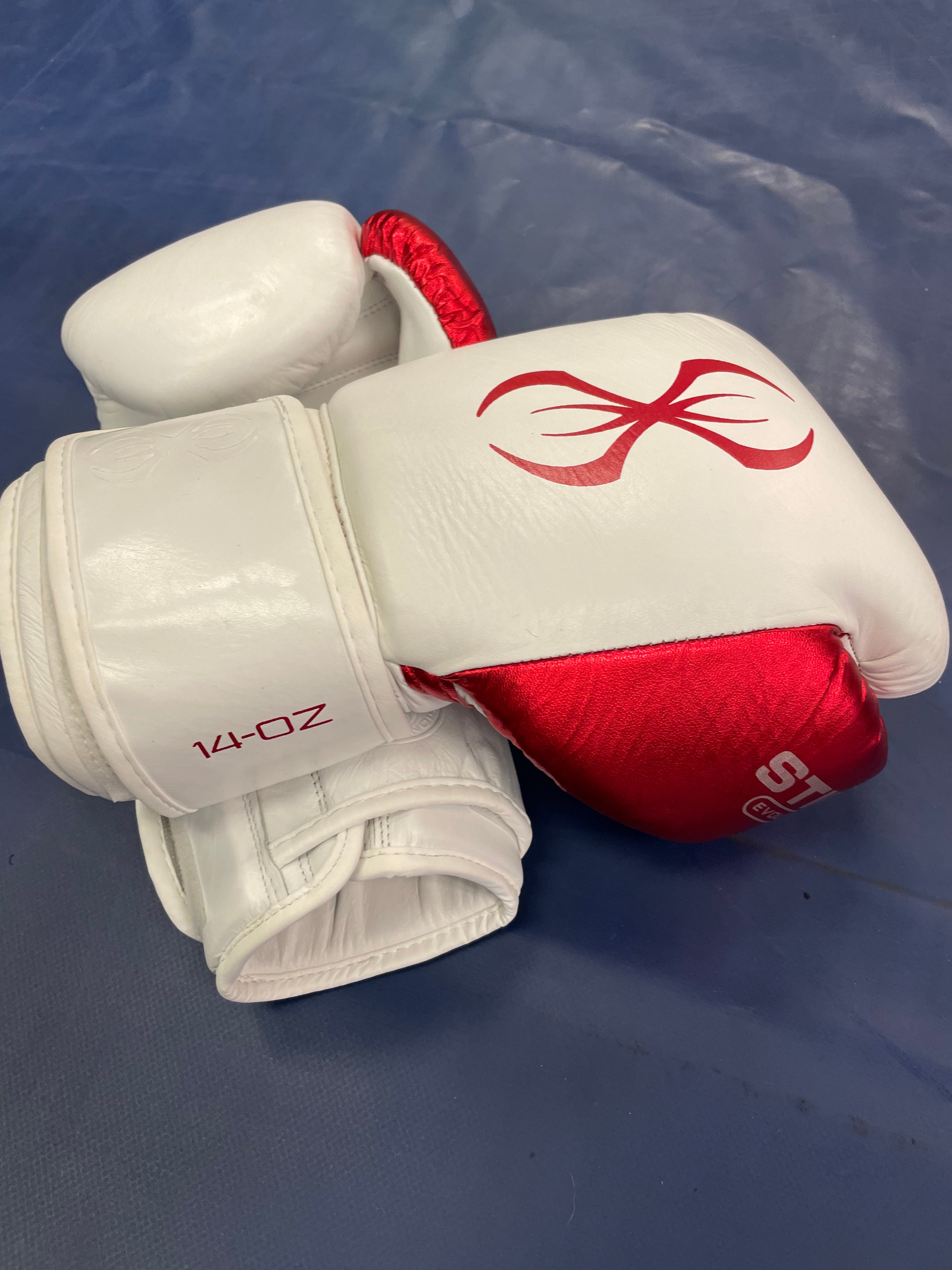 Evolution Boxing Glove - Metallic Red/Wht – Rob's Fight Shop