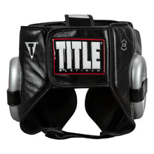 Load image into Gallery viewer, TITLE Platinum Traditional Training Headgear - Blk/Silver