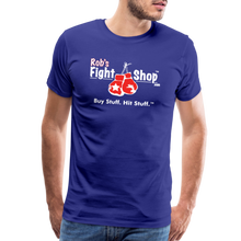 Load image into Gallery viewer, Rob's Fight Shop - "Buy Stuff Hit Stuff™" -Men's Premium T-Shirt - royal blue