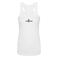 Ring Gurrl™ - Women’s Performance Racerback Tank Top - white