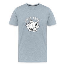 Load image into Gallery viewer, FystFyte™ Fighter Definition (Wht print) Men&#39;s Premium T-Shirt - heather ice blue
