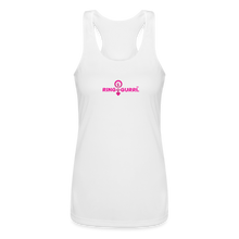 Load image into Gallery viewer, Ring Gurrl™ - Women’s Performance Racerback Tank Top (Pink Print) - white
