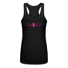 Load image into Gallery viewer, Ring Gurrl™ - Women’s Performance Racerback Tank Top (Pink Print) - black

