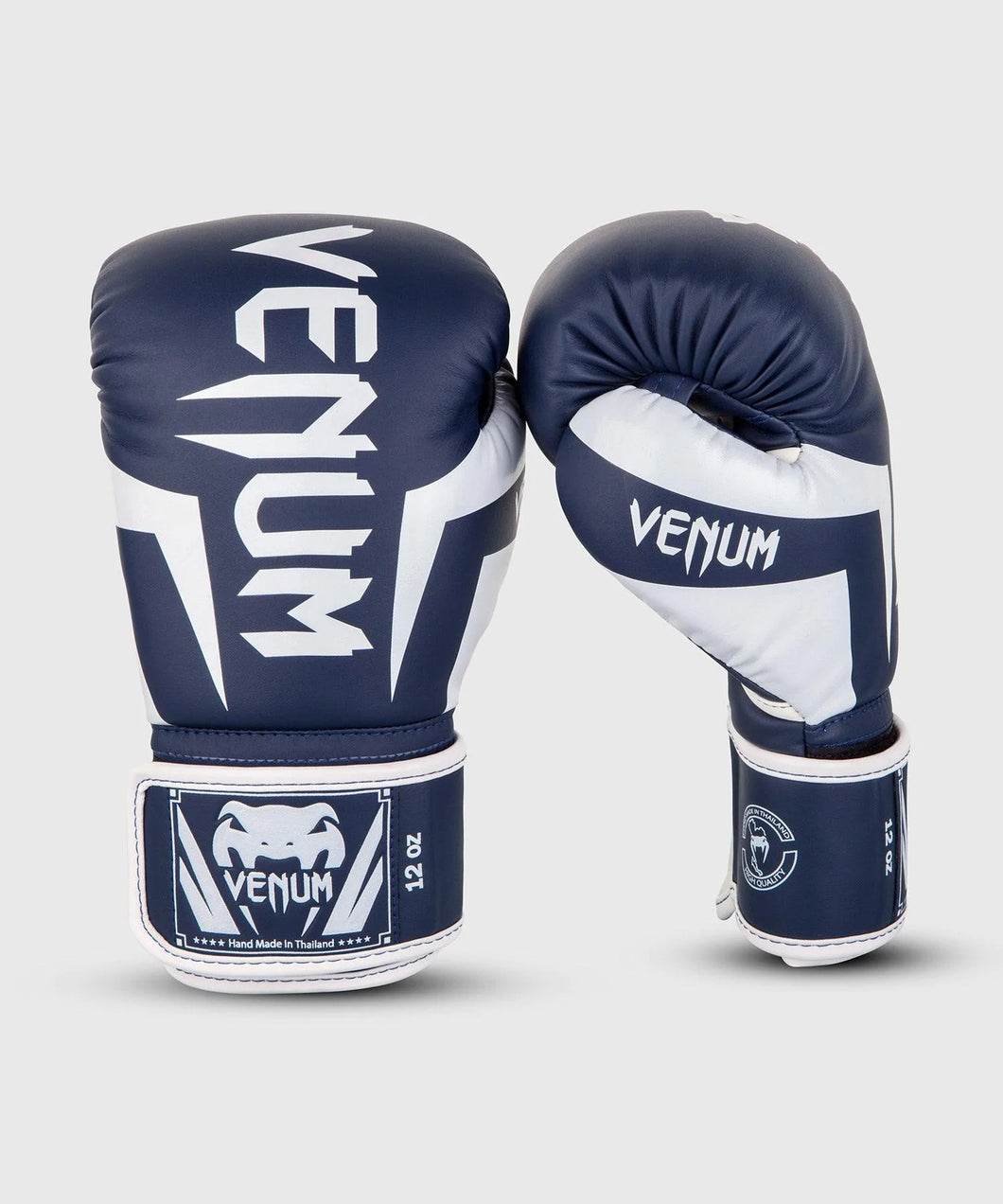 Venum Elite Boxing Gloves - Wht/Navy