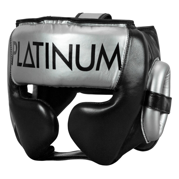 TITLE Platinum Traditional Training Headgear - Blk/Silver